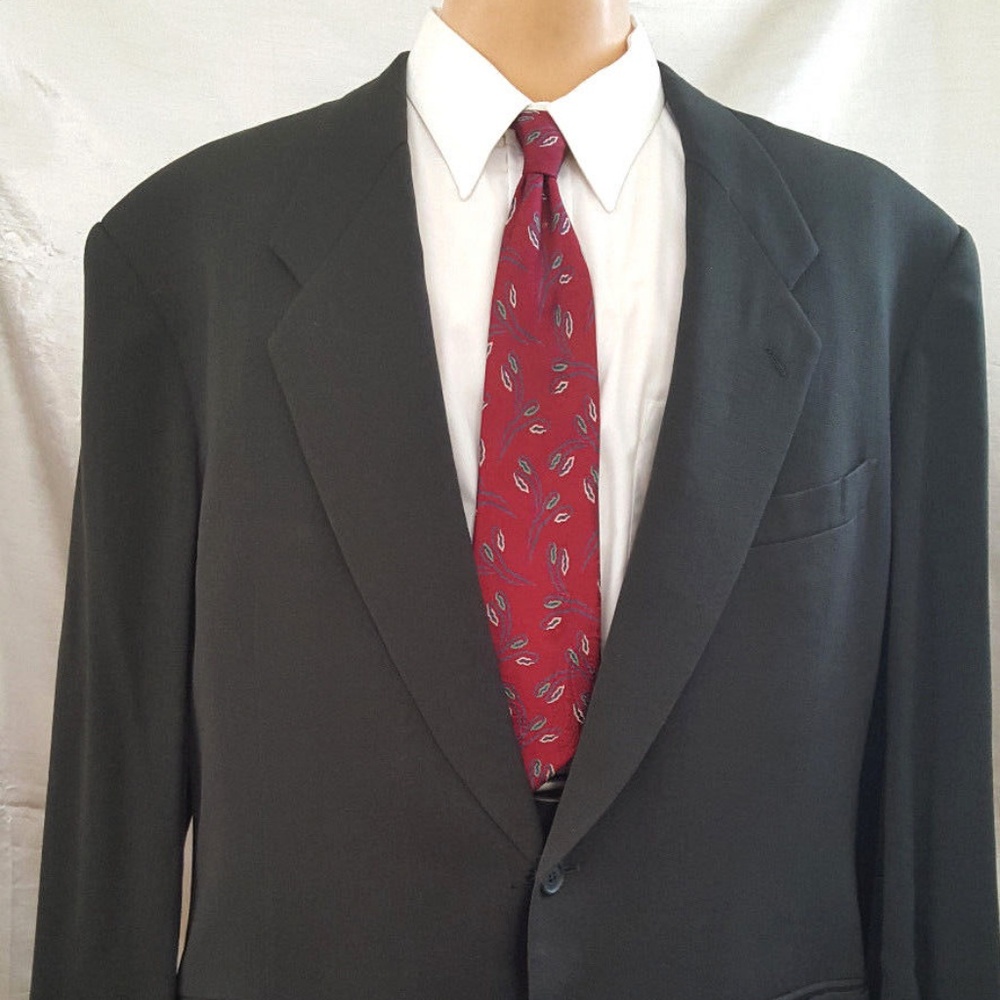 ARMANI La Collezioni Jacket Italy Charcoal Sz 46R